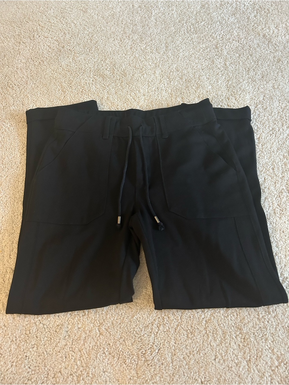 Democracy Black High-Rise pants with Drawstring Waist